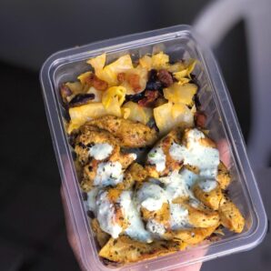 Frango ao molho de ervas + Repolho especial com notas de bacon (260g)